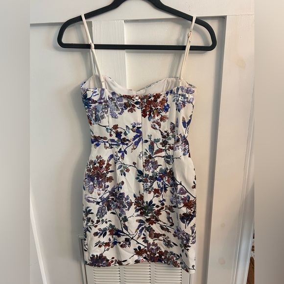 NOOKIE AZALEA Floral MINI DRESS SEQUIN SIZE XS - Picture 5 of 7